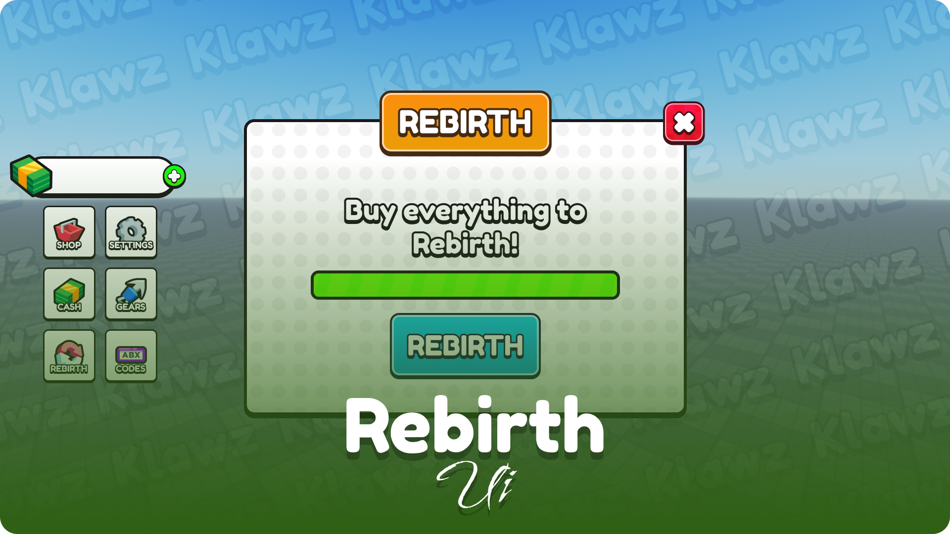 Cartoony Themed Rebirth Ui